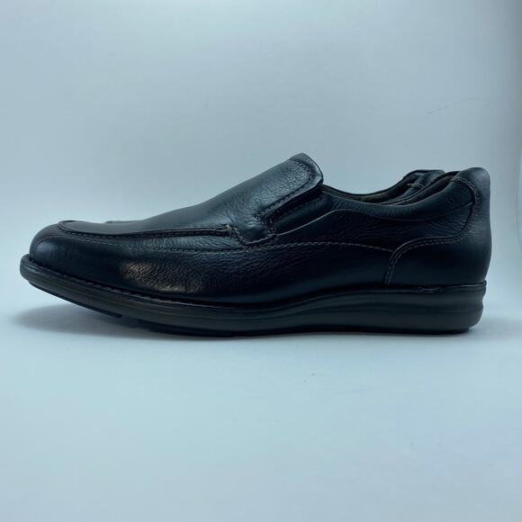 JOHNSTON & MURPHY “Lanning” SlipOn Black Leather Shoes Men display picture 1